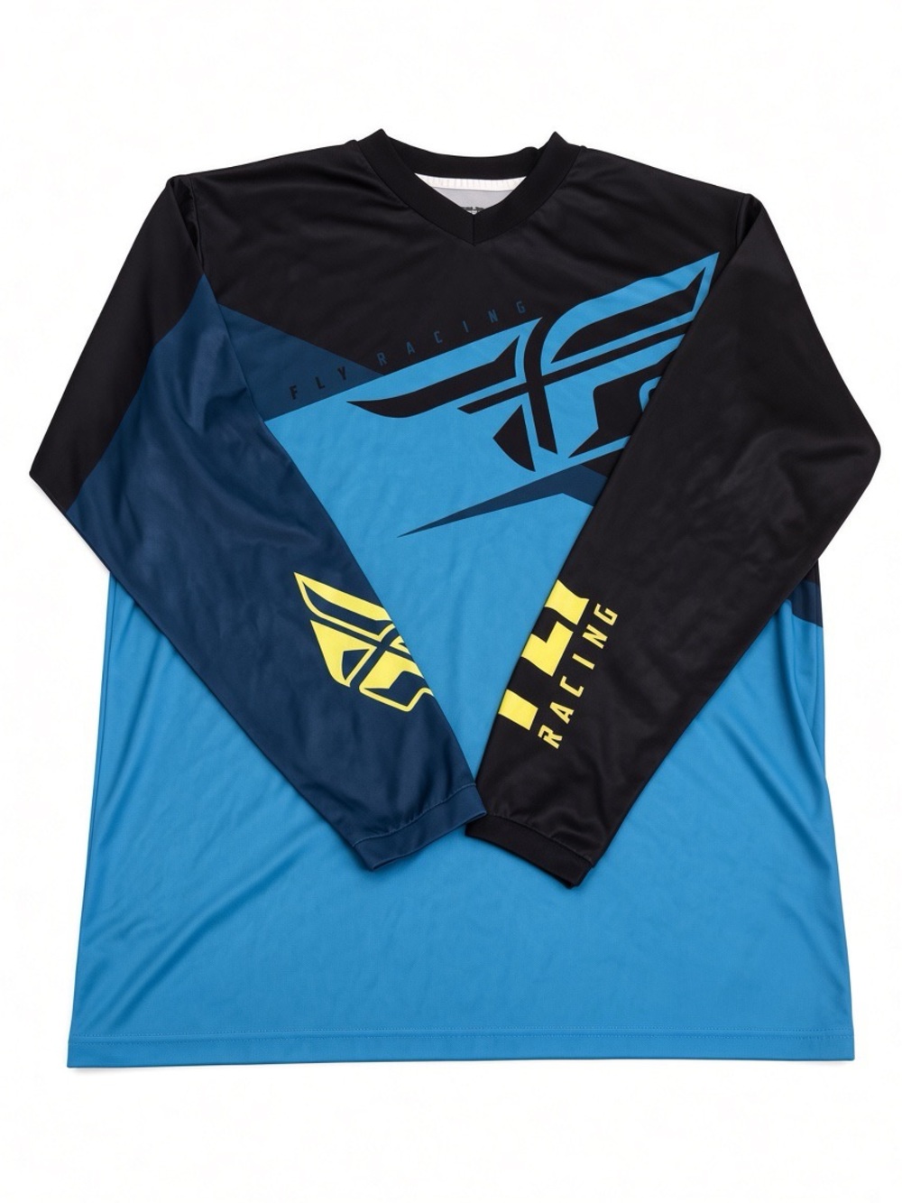 Men's Fly Racing Blue & Black Long Sleeve Jersey